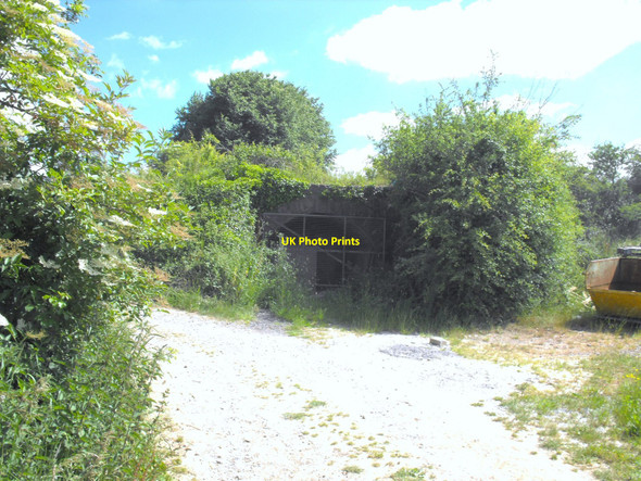 Photo 6"x4" Stone arch structure on disused railway Bradley Cross c2010