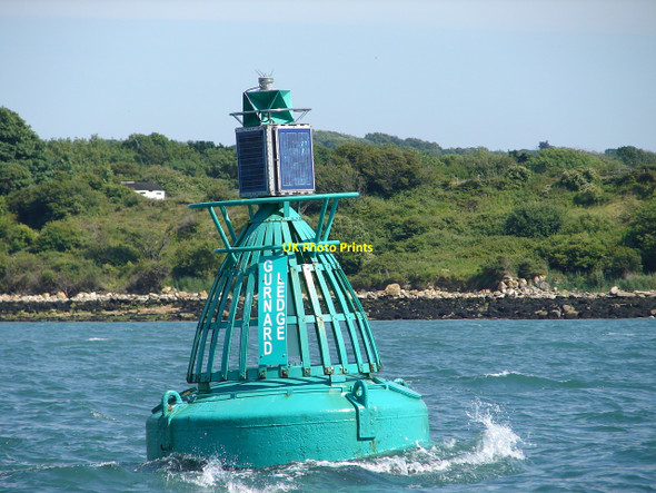 Photo 6"x4" Gurnard Ledge Starboard Channel Buoy and foreshore Gurnard c2010
