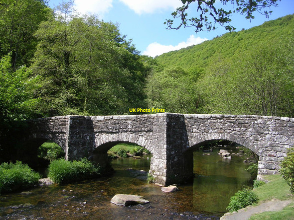 Photo 6"x4" Fingle Bridge Drewsteignton c2010