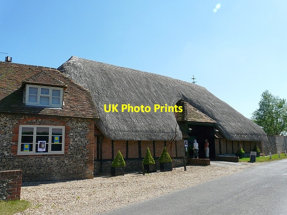 Photo 6"x4" A thatched barn, Goring Heath Goring Heath c2010