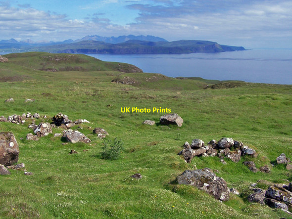 Photo 6"x4" Shielings with a view Flossnan c2010