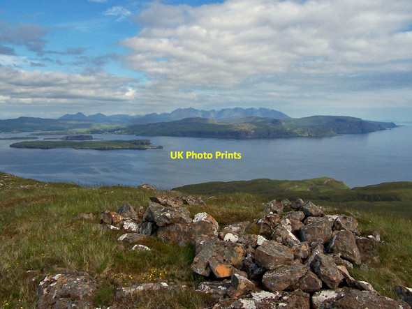 Photo 6"x4" Ben Idrigill, summit cairn Ben Idrigill c2010