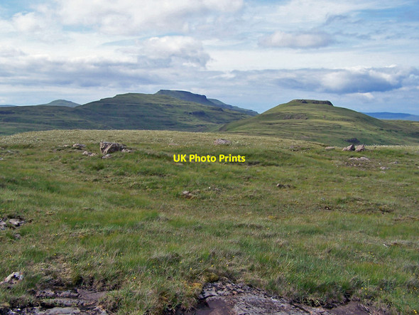 Photo 6"x4" Flat topped hills Ben Idrigill c2010