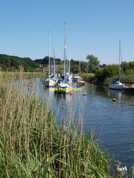 Photo 6"x4" Boats on the River Frome Wareham c2010