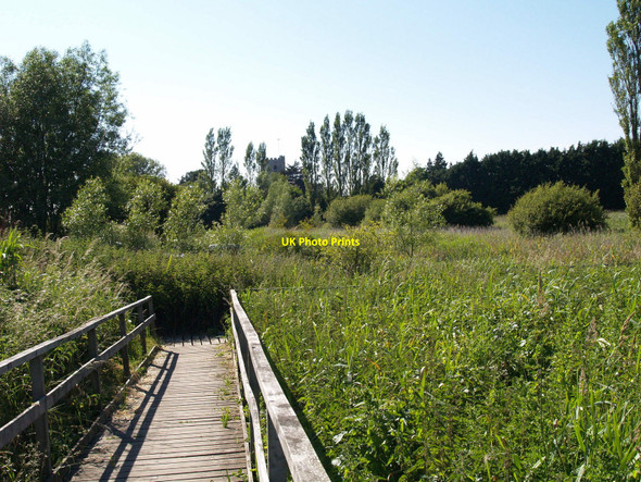 Photo 6"x4" Footpath Boardwalk near the River Frome Wareham c2010