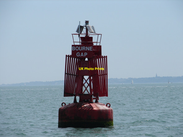 Photo 6"x4" Bourne Gap port channel buoy Calshot c2010