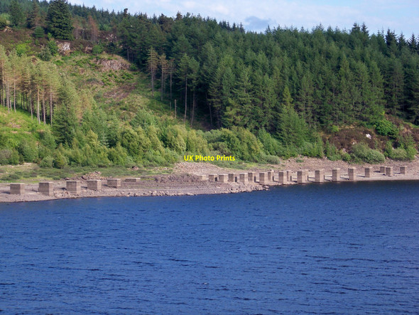 Photo 6"x4" Concrete Blocks At North End Of Loch Doon Bellsbank\/NS4704 c2010
