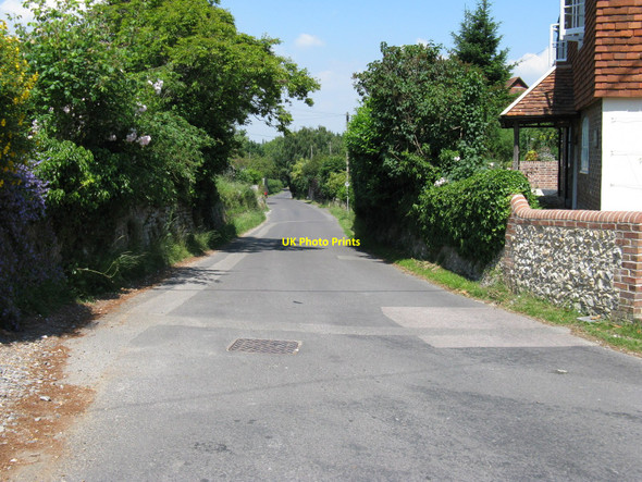 Photo 6"x4" Village street at the southern end of Graffham Graffham c2010