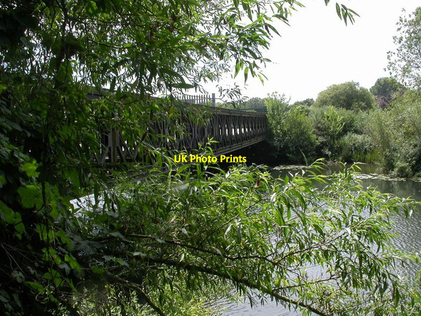 Photo 6"x4" Christchurch, girder bridge Christchurch\/SZ1592 c2010