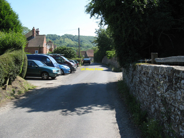 Photo 6"x4" Off road parking beside Austens, the road north out of Heyshott Hoyle\/SU9018 c2010