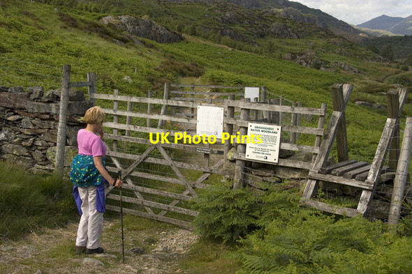 Photo 6"x4" Entrance to the Grassguards re-generation project Seathwaite\/SD2296 c2010