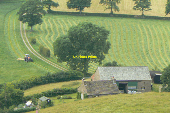 Photo 6"x4" Haymaking at Cophurst Langley\/SJ9471 c2010