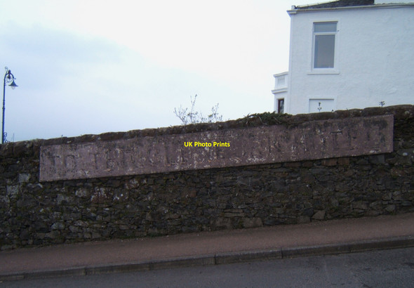 Photo 6"x4" Old Sign for the Hotel Rothesay c2009