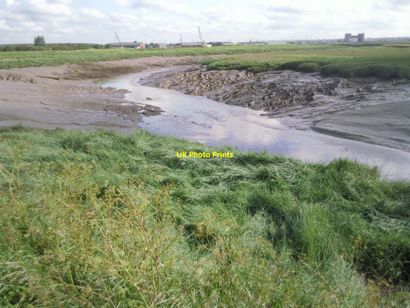 Photo 6"x4" Dartford Creek at low tide Crayford\/TQ5174 c2010