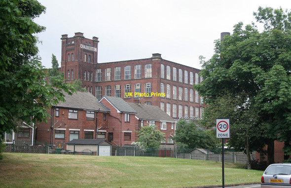 Photo 6"x4" Chadderton Mill and housing Chadderton c2010