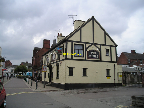 Photo 6"x4" The Pig and Bell Pub, Rugeley Rugeley c2010