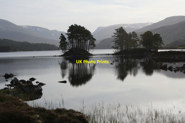 Photo 6"x4" Reflections on Loch Ossian Loch Ossian\/NN3867 c2010