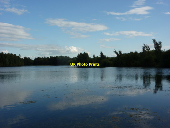 Photo 6"x4" Expanse of water at Daneshill Lakes Torworth c2010