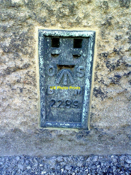 Photo 6"x4" Rectory Lane, Ordnance Survey Flush Bracket benchmark Skipton c2010