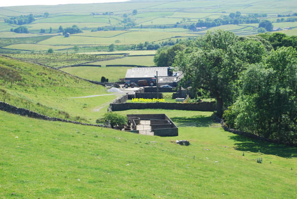 Photo 6"x4" Looking down into Low Birkwith Selside\/SD7875 c2010