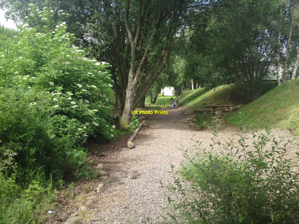 Photo 6"x4" Former railway trackbed Cargill c2010
