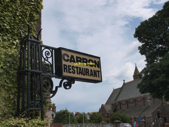 Photo 6"x4" Art Deco Restaurant Sign Stonehaven c2010