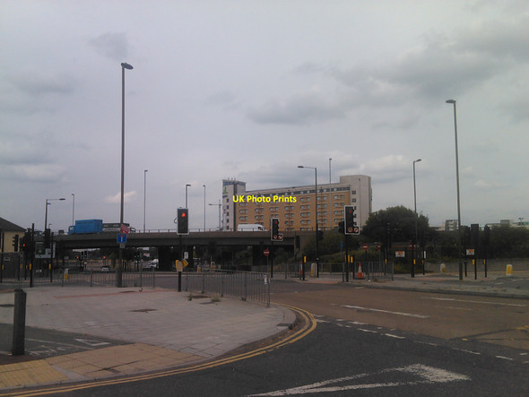 Photo 6"x4" View of the A102 flyover from Blackwall Lane Greenwich\/TQ3977 c2010