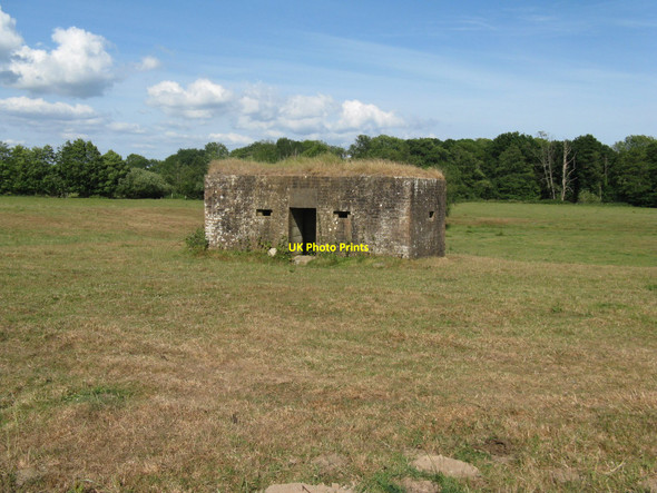 Photo 6"x4" Pillbox on open ground near the River Uck Burnt Oak\/TQ5127 c2010