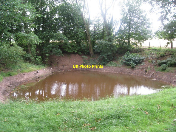 Photo 6"x4" Pond near Tibberton Highleadon c2010