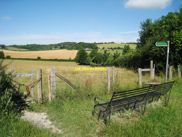 Photo 6"x4" Bench and stile Hemsted c2010