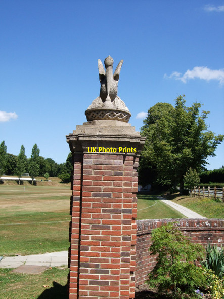 Photo 6"x4" Stonework at Entrance to Ardingly College Ardingly c2010