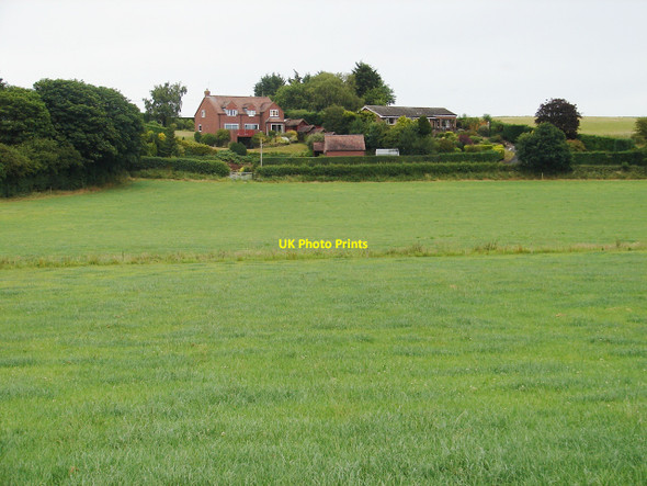 Photo 6"x4" Houses on the hill Myddle c2010