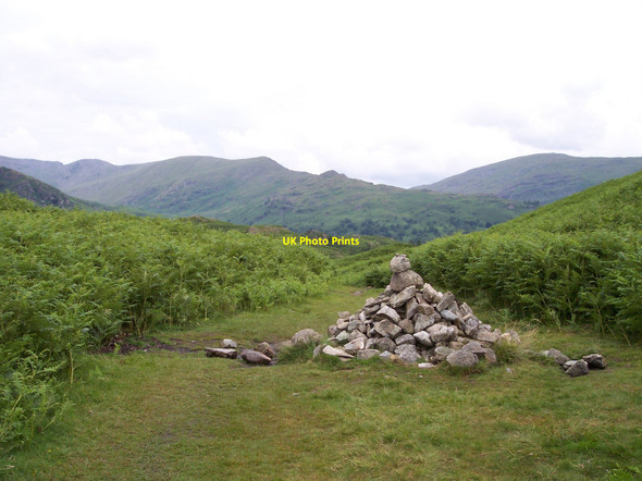 Photo 6"x4" Cairn on Loughrigg Fell Ambleside c2010