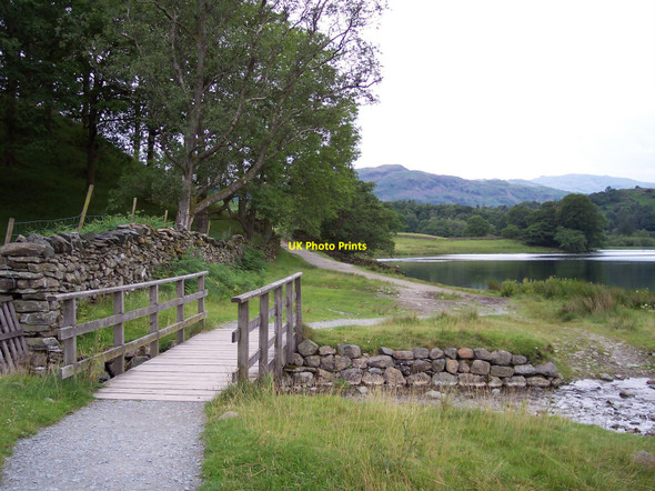 Photo 6"x4" Footbridge over beck at Rydal Water Ambleside c2010