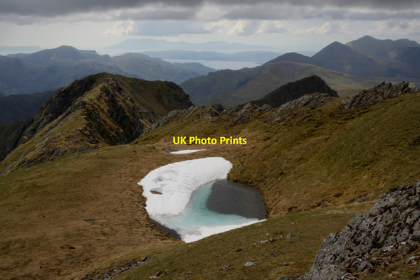 Photo 6"x4" Pool of snow on the Saddle Saddl c2010
