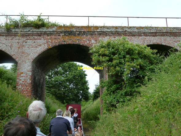 Photo 6"x4" Warham: a fine three-arched railway bridge Wells-Next-The-Sea c2010