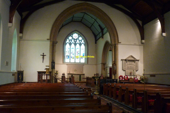 Photo 6"x4" Interior, Chart Sutton Church Chart Hill c2010