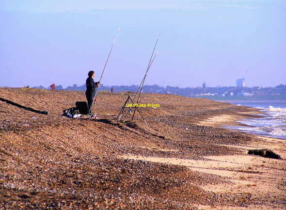 Photo 6"x4" Sea fishing at Kessingland Beach Kessingland Beach c2010