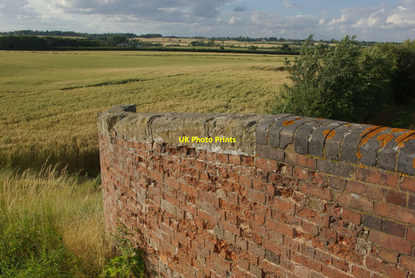 Photo 6"x4" Fields seen from Bridge 79, Oxford Canal Barby c2010