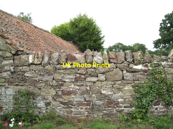 Photo 6"x4" Wall by Moorslade Lane Lower Stone c2010