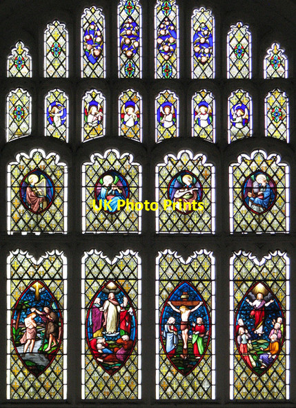 Photo 6"x4" St Mary's church in Bungay - east window Bungay c2010
