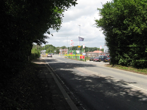 Photo 6"x4" Eastbourne Road approaching site office of new house build Uckfield c2010