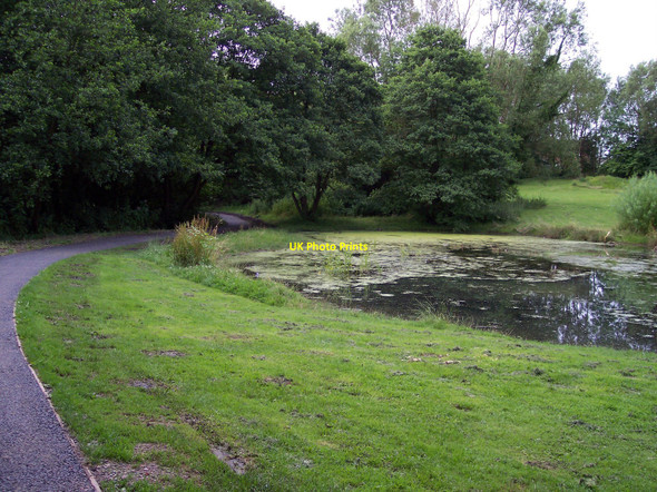 Photo 6"x4" Pond next to Stanley Bank Trail Blackbrook\/SJ5496 c2010