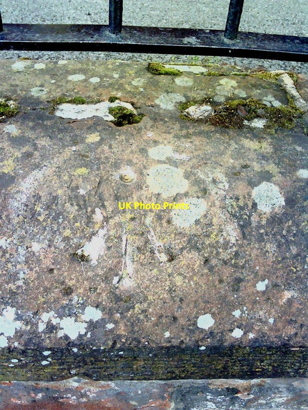Photo 6"x4" Benchmark on Wigton Road wall Carlisle c2010