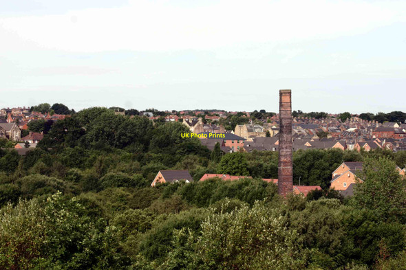 Photo 6"x4" Old Brickyard Chimney and Wombwell Low Valley c2010