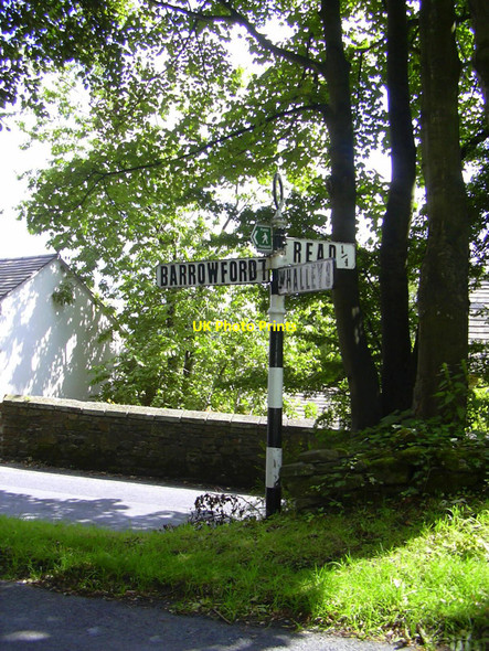 Photo 6"x4" Sign Post, Whins Lane, Read, Lancashire Read c2010