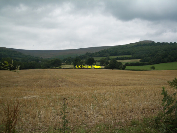 Photo 6"x4" Corn field looking towards Pen Cerrig-calch Tretower c2010