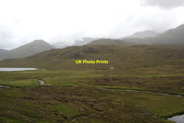 Photo 6"x4" Flat land near the head of the River Ling Allt a' Choire Odhar c2010