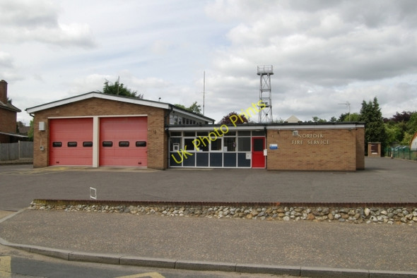 Photo 6"x4" Reepham fire station Whitwell Street c2009