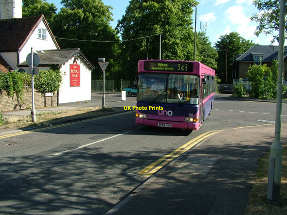 Photo 6"x4" School bus in Hoe Lane, Ware Ware\/TL3614 c2010